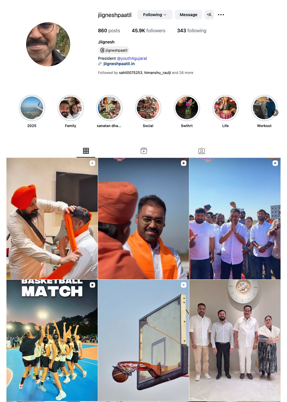 jiignesh patil social media instagram